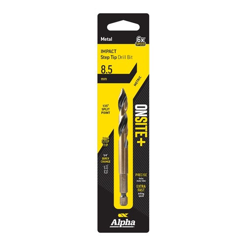 Alpha Onsite Plus Impact Step Tip Drill Bit 8.5mm