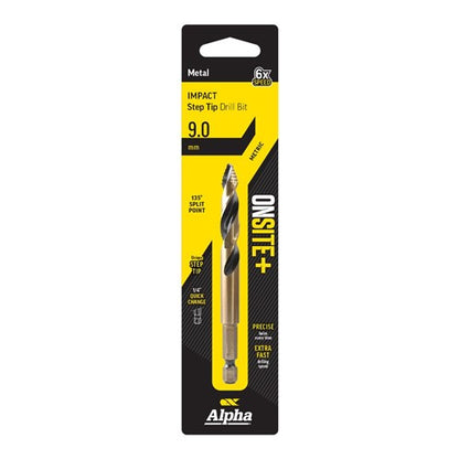 Alpha Onsite Plus Impact Step Tip Drill Bit 9.0mm