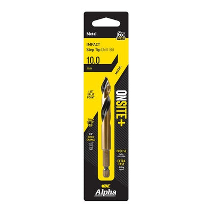 Alpha Onsite Plus Impact Step Tip Drill Bit 10.0mm