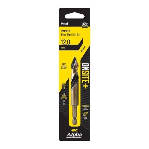 Apha Onsite Plus Impact Step Tip Drill Bit 12.0mm