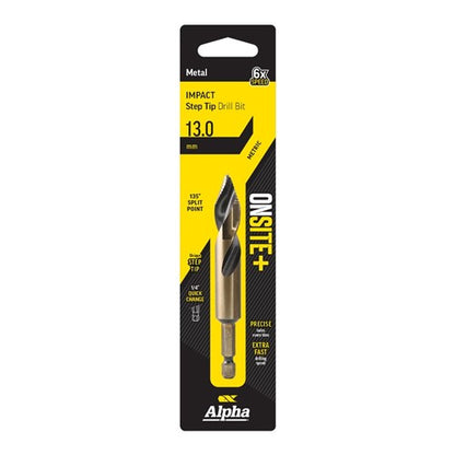 Alpha Onsite Plus Impact Step Tip Drill Bit 13.0mm