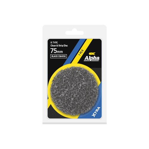 Alpha Clean & Strip Disc R Type 75mm Black Coarse XTRA - Each
