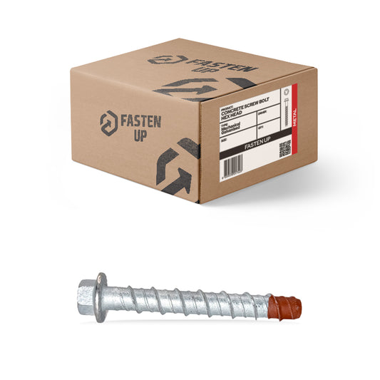 Screw Bolt Contractor Gal 12 x 100mm - Pack 5