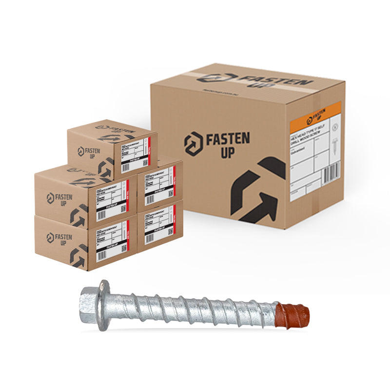 Screw Bolt Contractor Gal 12 x 75mm - Carton 100