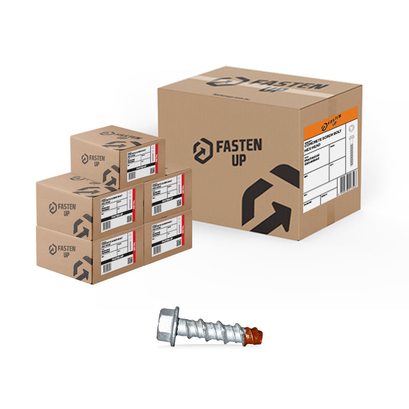 Screw Bolt Contractor Gal 6 x 50mm - Carton 200