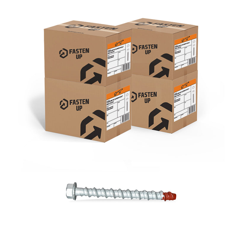 Screw Bolt Contractor Gal 6 x 75mm - Box 50