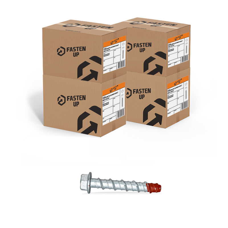 Screw Bolt Contractor Gal 8 x 100mm - Box 50