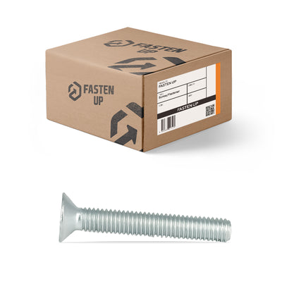 M8 x 30 Machine Screws CSK Zinc - Box 100