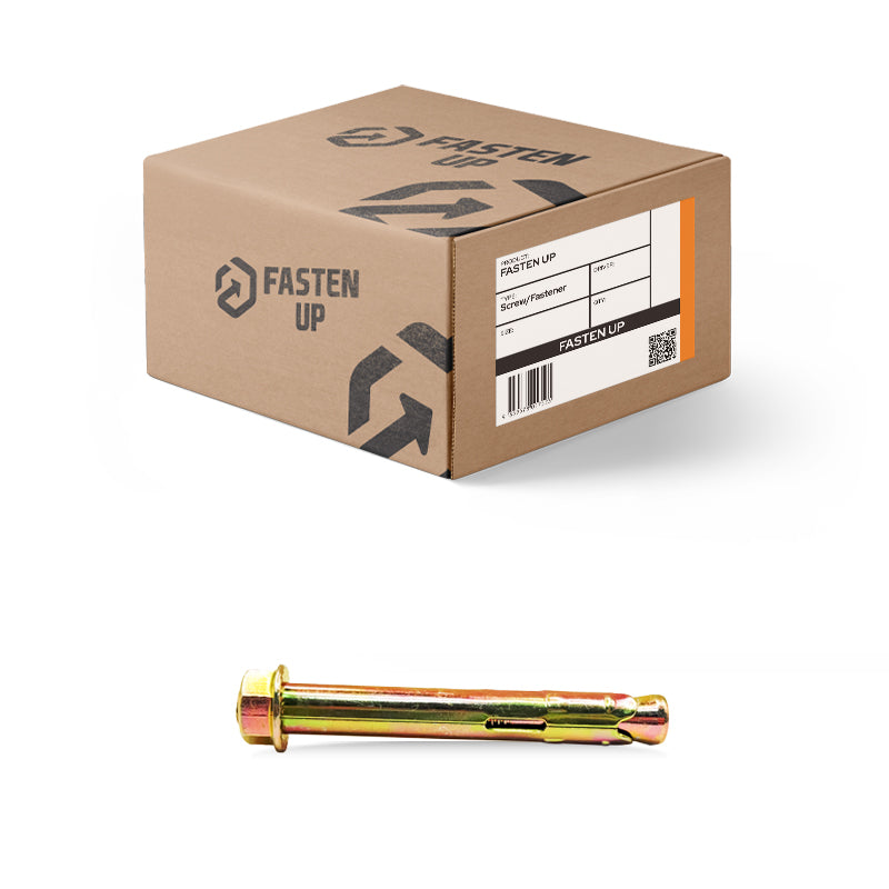 Sleeve Anchors 12 x 80mm Gold Zinc - Box 50