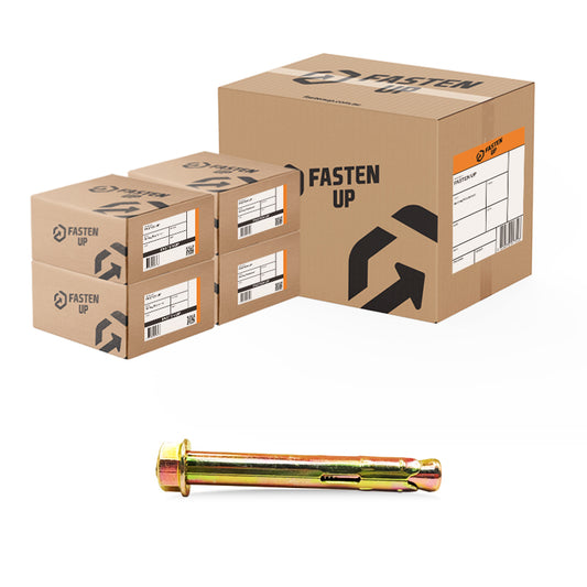Sleeve Anchors 10 x 40mm Gold Zinc Carton 400