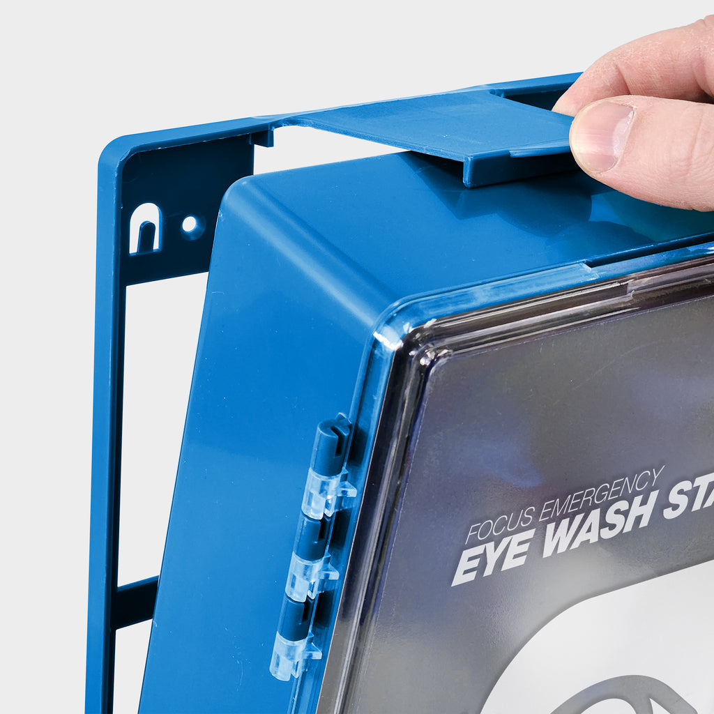 FastAid Focus Emergency Eyewash Station, Plastic Wall Mount