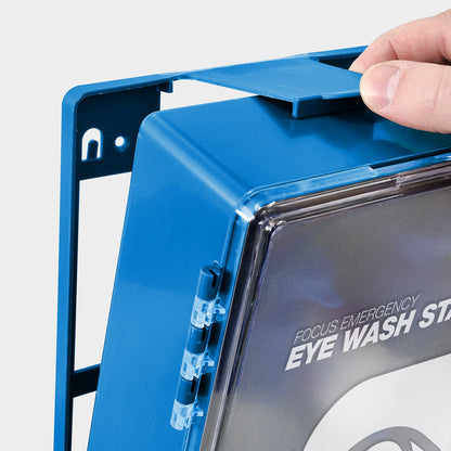 FastAid Focus Emergency Eyewash Station, Plastic Wall Mount