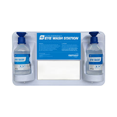 FastAid Flow Emergency Eye Wash Station, Plastic Wall Mount