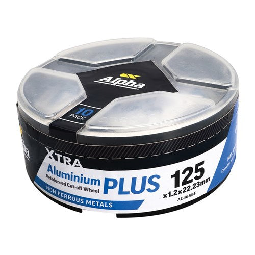 Alpha Aluminium Plus 125 x 1.2mm Cutting Disc - Pack 10