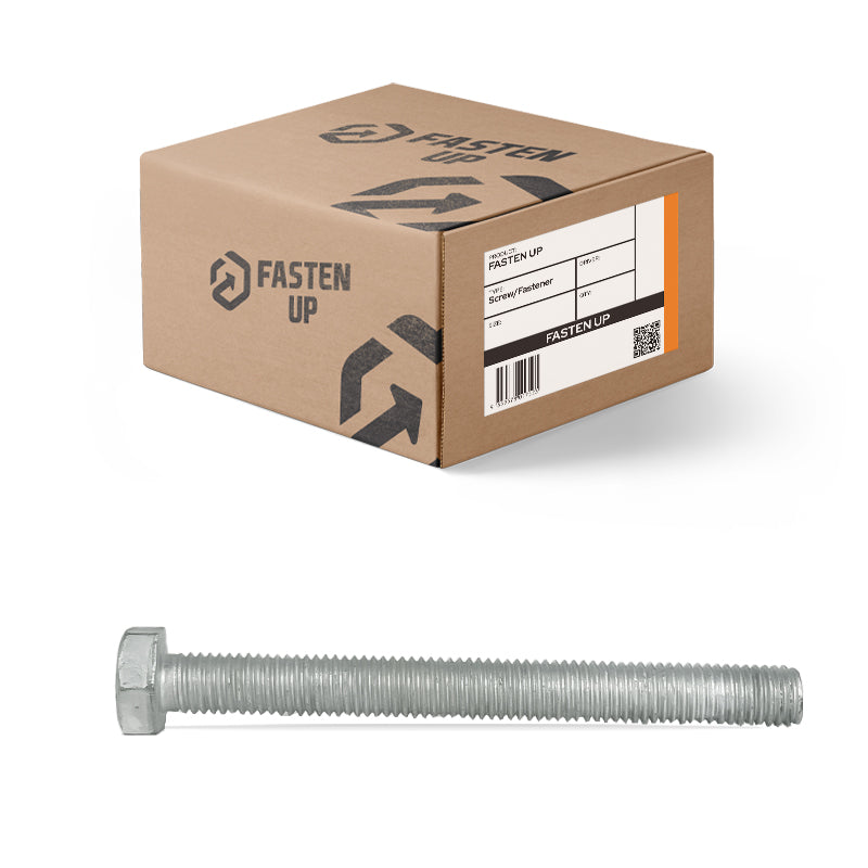 M16 x 100mm Hex Bolts Full Thread Gal - Box 25