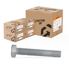 M10 x 25mm Hex Bolts Full Thread Gal - Carton 200