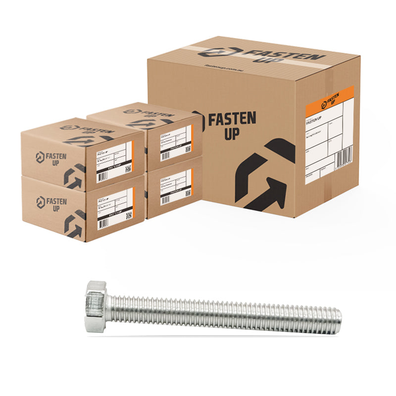 M5 x 50mm Hex Bolts Full Thread 304 - Carton 400