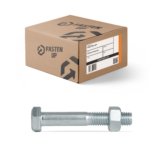 M6 x 40mm Hex Bolt & Nut Kit Zinc - Box 100