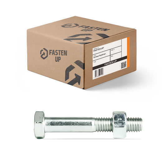 M10 x 65mm Hex Bolts & Nuts Zinc - Box 50