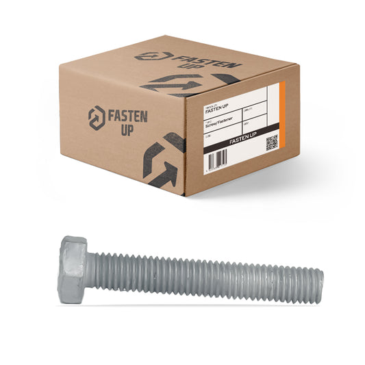 M10 x 20mm Hex Bolts Full Thread Gal - Box 50