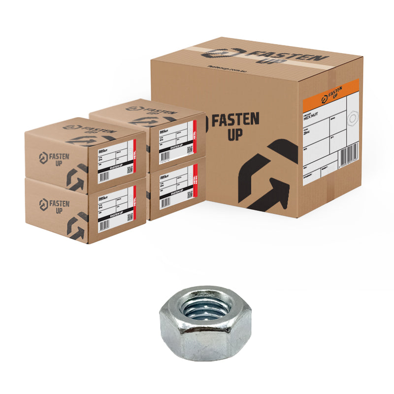 M10 Hex Nuts Grade 8 Zinc Plated Carton 800