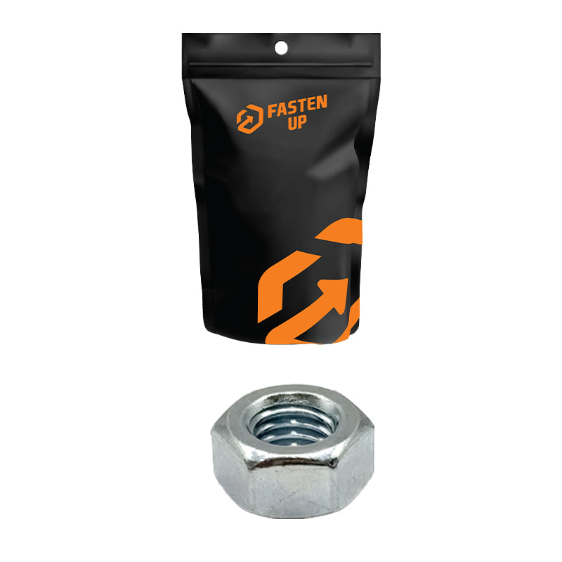 M10 Hex Nuts Grade 8 Zinc Plated Pack of 50
