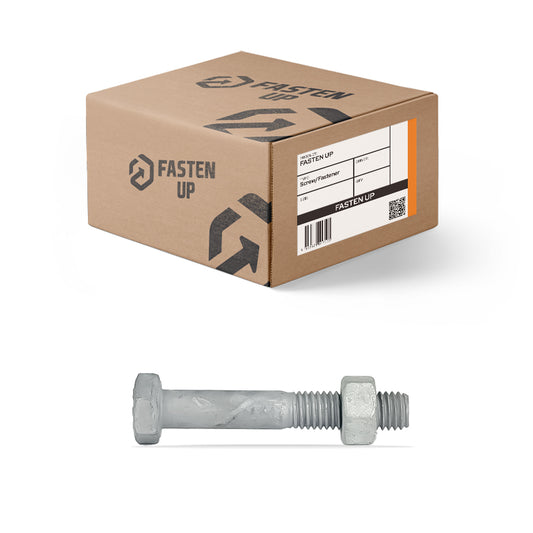 M20 x 200mm Hex Bolts & Nuts Gal - Carton 60