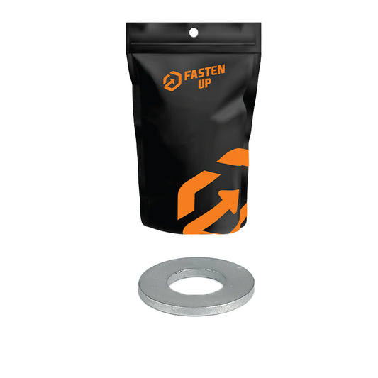 M10 x 22 Flat Washers Galvanised - Pack 100