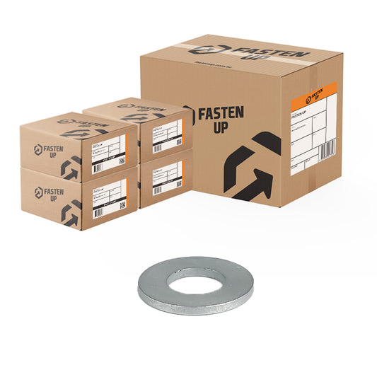 M8 x 19 Flat Washers Galvanised - Carton 4000