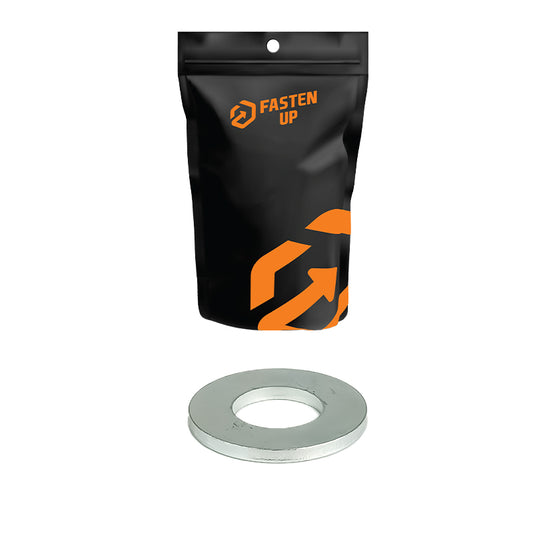 M6 x 16 Flat Washers Zinc Plate - Pack 100