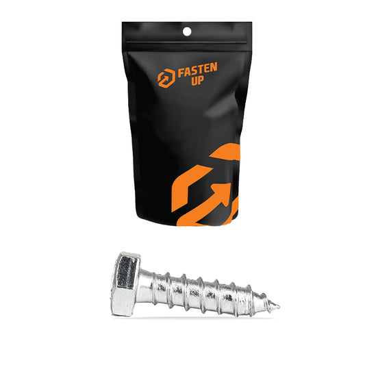 M6 x 40mm Coach Screws 316 Stainless - Pack 10