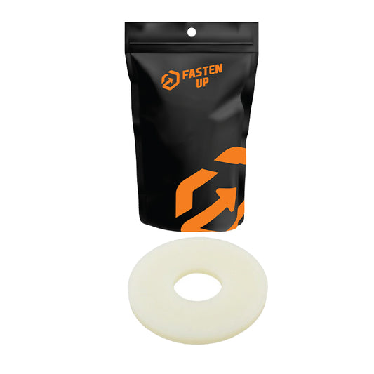 M5 x 10 x 1 Nylon Washers white - Pack 100