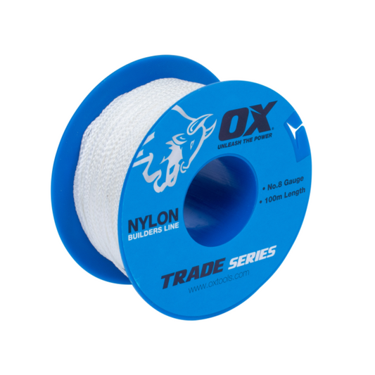 OX Trade Builders Line – White #8 | 100m