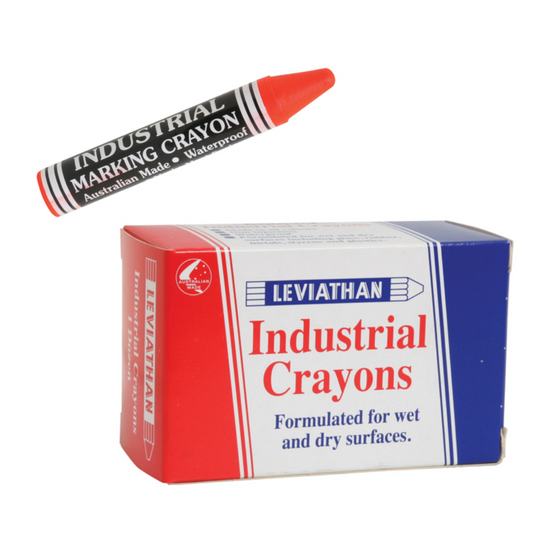 Dy-Mark Leviathan Industrial Crayons - Orange - Box of 12