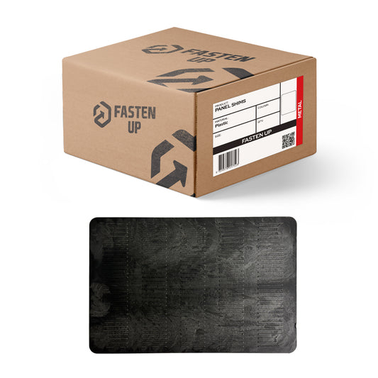 Plastic Packing Shims - Panel Shim Concrete Full - 150 x 10mm - Black - Pack 20