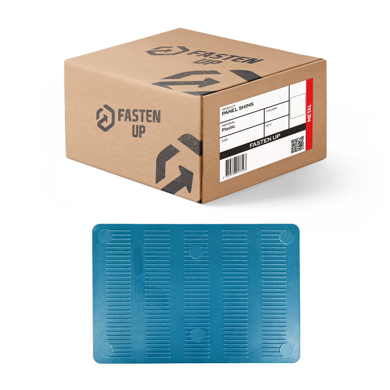 Plastic Packing Shims - Panel Shim Concrete Full - 150 x 2mm - Blue - Pack 50