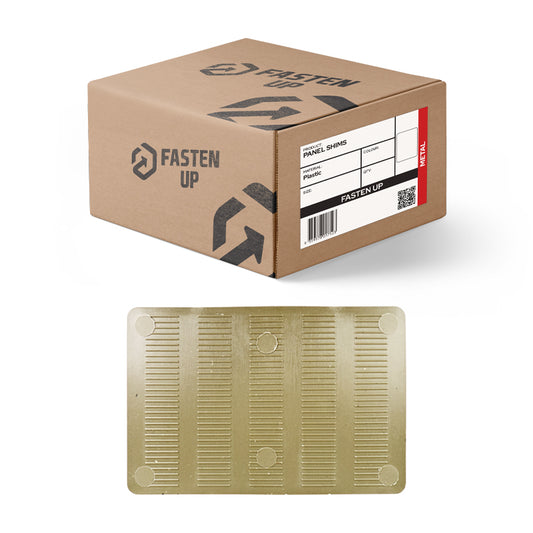 Plastic Packing Shims - Panel Shim Concrete Full - 150 x 1mm - Brown - Pack 50