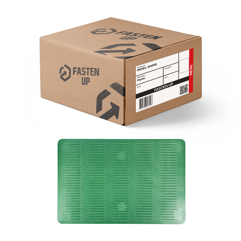 Plastic Packing Shims - Panel Shim Concrete Full - 150 x 3mm - Green - Pack 50