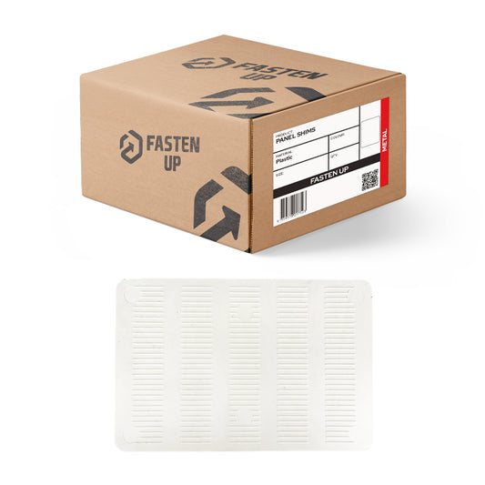 Plastic Packing Shims - Panel Shim Concrete Full - 150 x 20mm - White - Pack 15