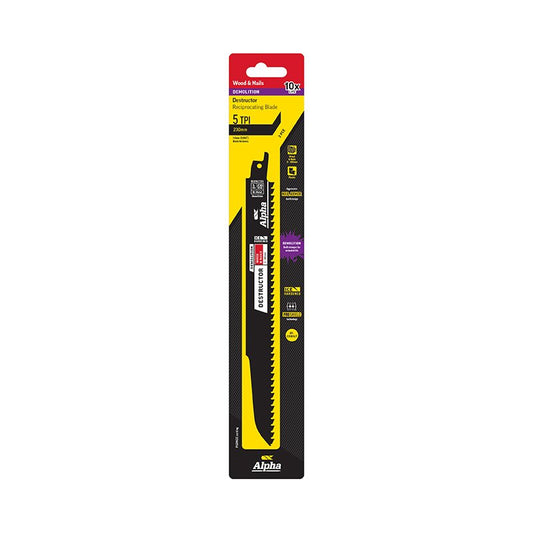 Destructor Demolition - Timber and Nails - 230mm Recip Blade - 2 pack