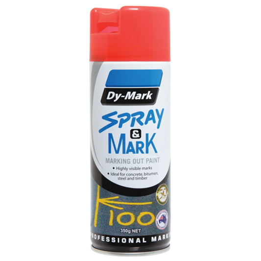 Dy-Mark - Spray & Mark - Marking Out Paint - Red