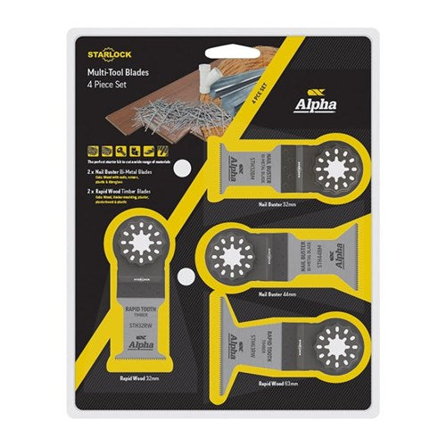 Starlock 4 Piece Multi-Tool Blade Set