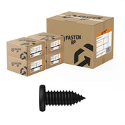 M6.2 x 16mm serrated flat head framing screw, E-coat black, carton of 8000