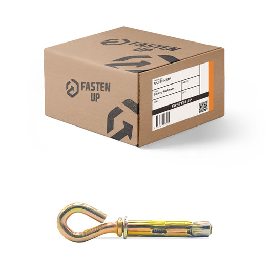 Sleeve Anchor Eyebolts 8 x 40mm Zinc Box 50