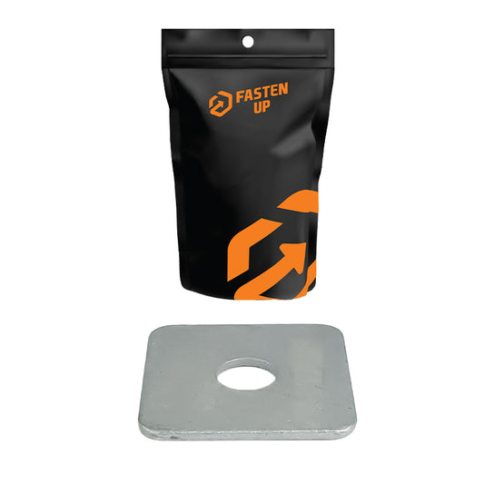 Square Washers M16 x 50mm x 3mm GAL - Pack 10