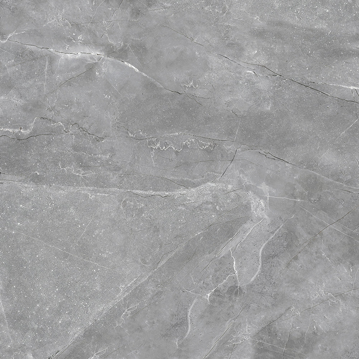 Dark Satin Grey Tile, 600 x 600mm polished porcelain