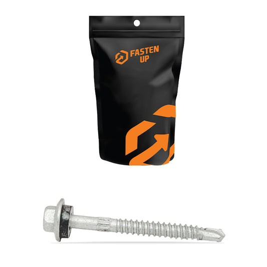 14G x 65mm Metal Roofing Tek Screws Scratchguard - Pack 50