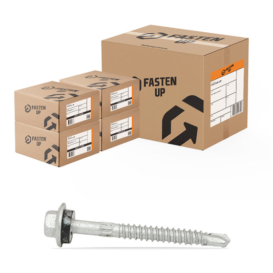 14G x 65mm Metal Roofing Tek Screws Scratchguard - Carton 2000