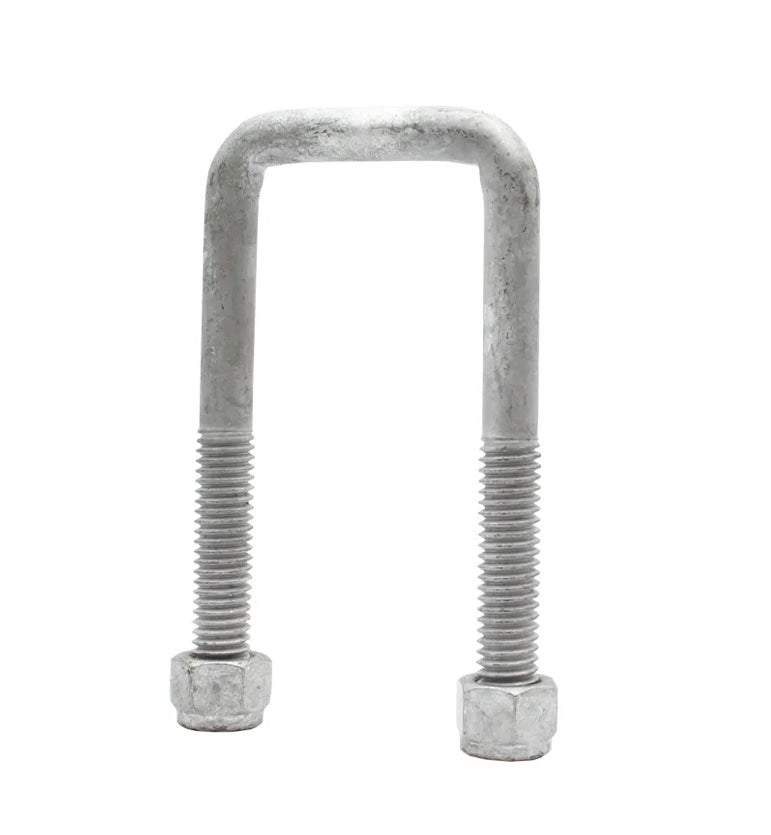 M12 x 127 x 160mm Square U Bolt Kit Gal - Box 10