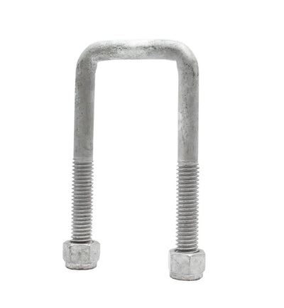 M12 x 127 x 160mm Square U Bolt Kit Gal - Box 10